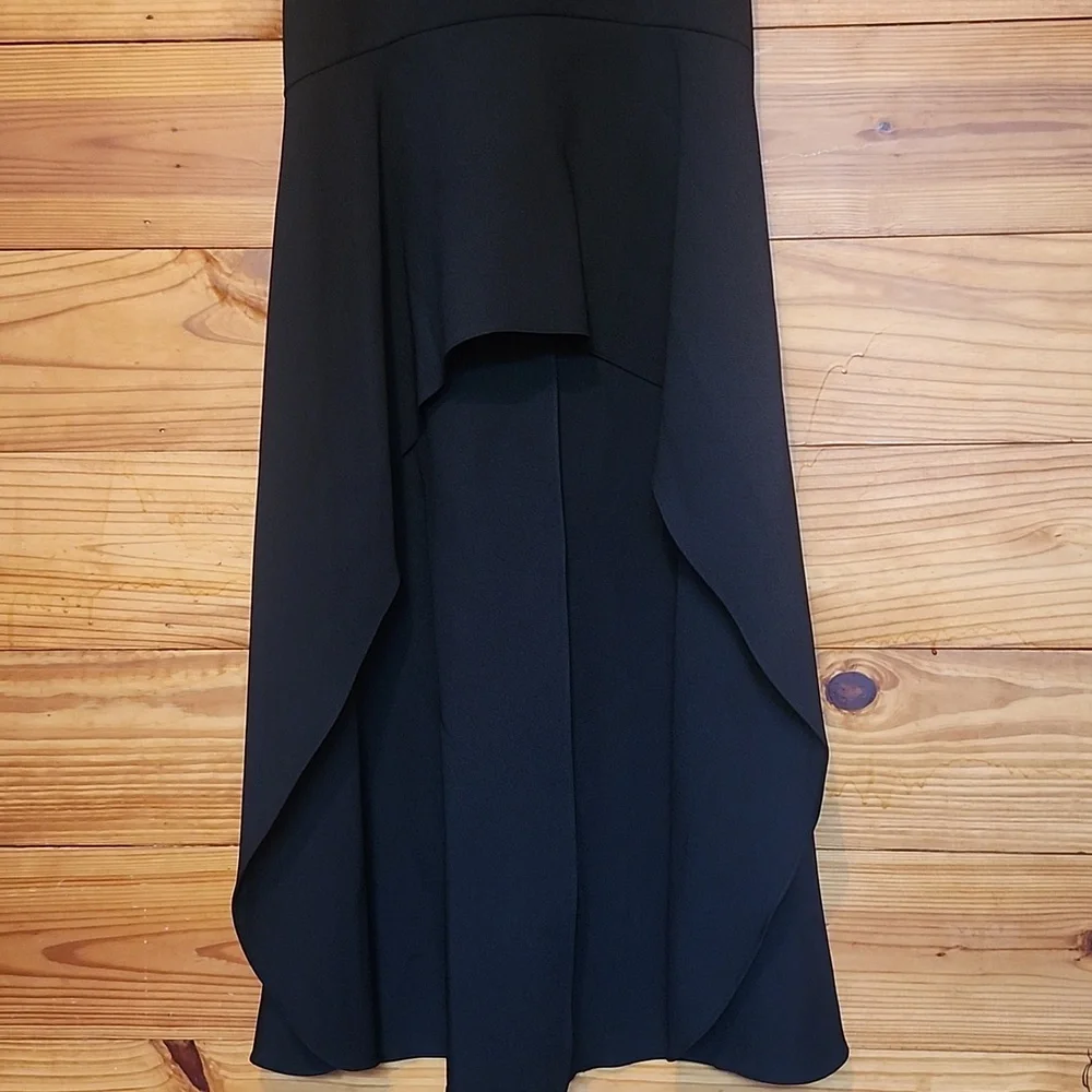 BCBGMaxAzria Black High Low prom Formal Dress NWT 4 - Picture 5 of 12